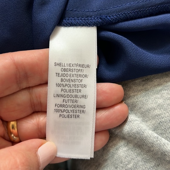 Adrianna Papell floral pleated tiered layers midi dress size 6P - Picture 14 of 16